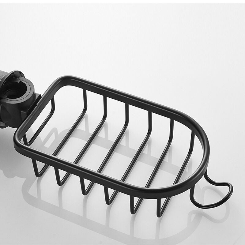 2x Étagère Douche Sans Percage Inox,T-Audace Noir Étagère Salle de Bain Télescopique Inoxydable, Tablette Support Douche, Porte Savon Barre Douche - 5