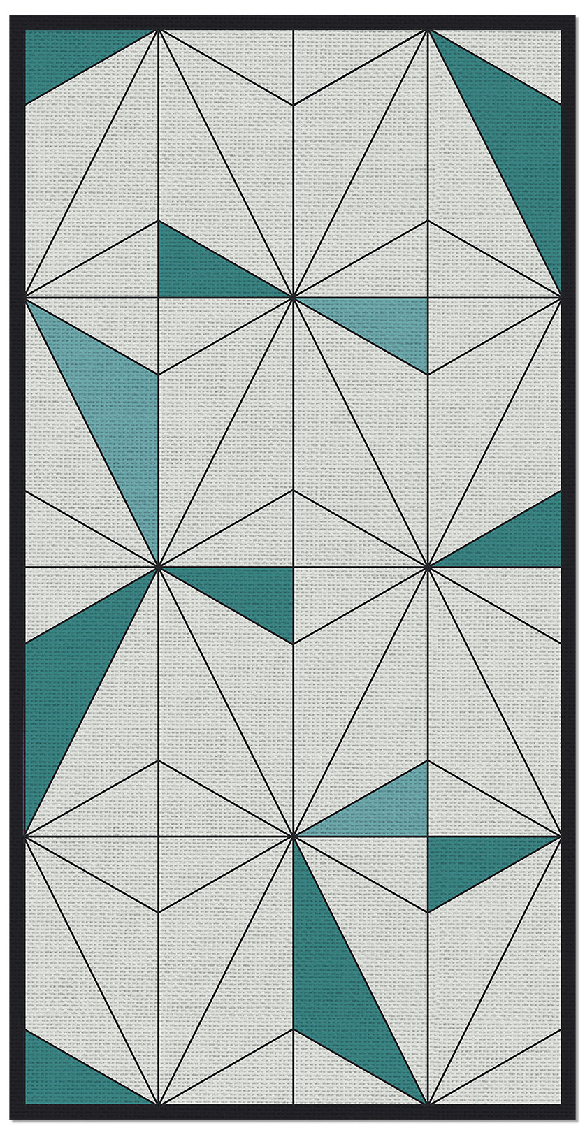 Panorama alfombra vinílica - alfombra de vinilo cocina, habitación, pasillo - decoración hogar - lima azul 120x160 cm