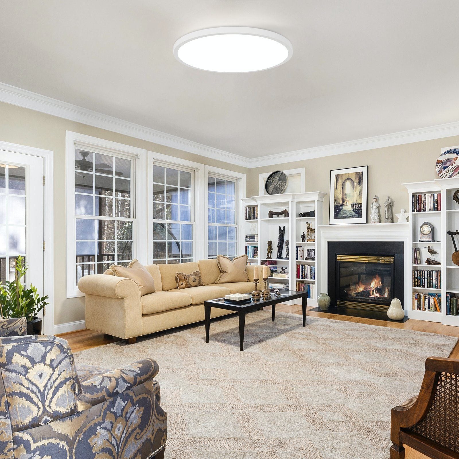 Nettlife conduziu a luz de teto diâmetro 30 cm plana cozinha lâmpada redonda branca 24 w quarto ip44 6000 k lâmpada corredor para banheiro - 3