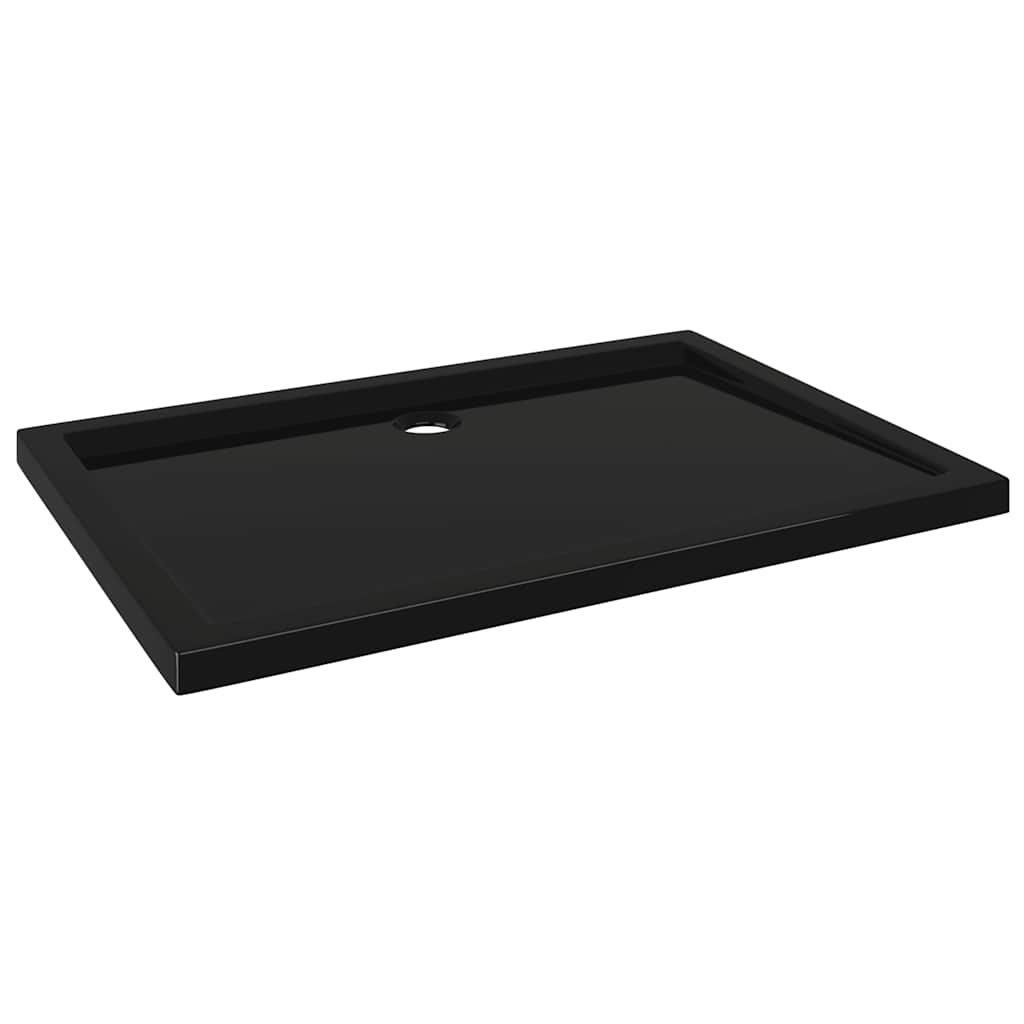 vidaXL Receveur de douche rectangulaire ABS Noir 70x100 cm - 2