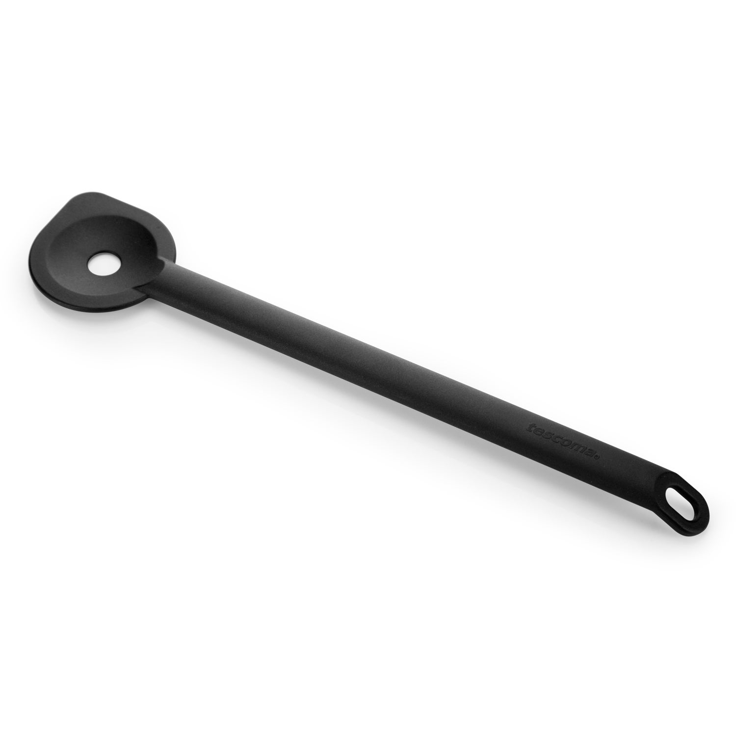 Tescoma Paletta per Cucina Forata & Space Line Mestolo, Nero, 32 Cm