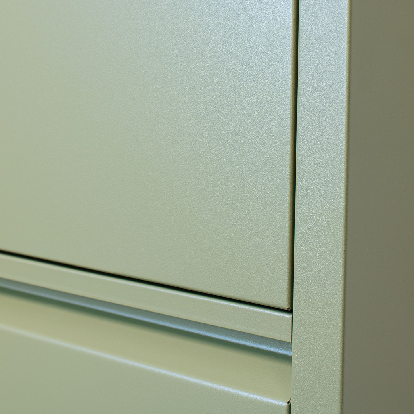 Pisa Armoire à chaussures à 3 rabats/portes en métal, vert. Livré entièrement monté. - 7