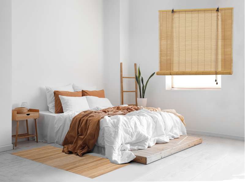 Tapis Bambou antidérapant naturel tapis de decoration Brunclair 80 x 150 cm - 8