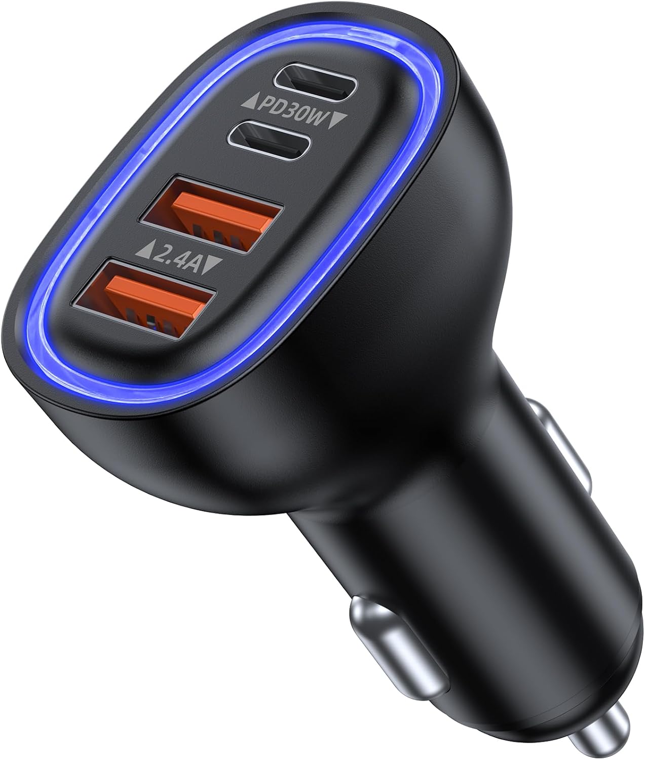 Chargeur Voiture Type C à Charge Rapide - Allume-Cigare, Universel, 5V, Noir