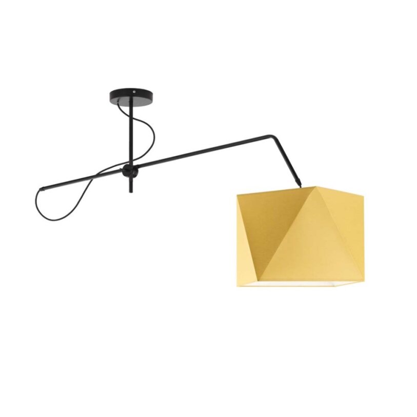 Lampa wisząca przegubowa sufitowa regulowana z abażurem diament MODERN