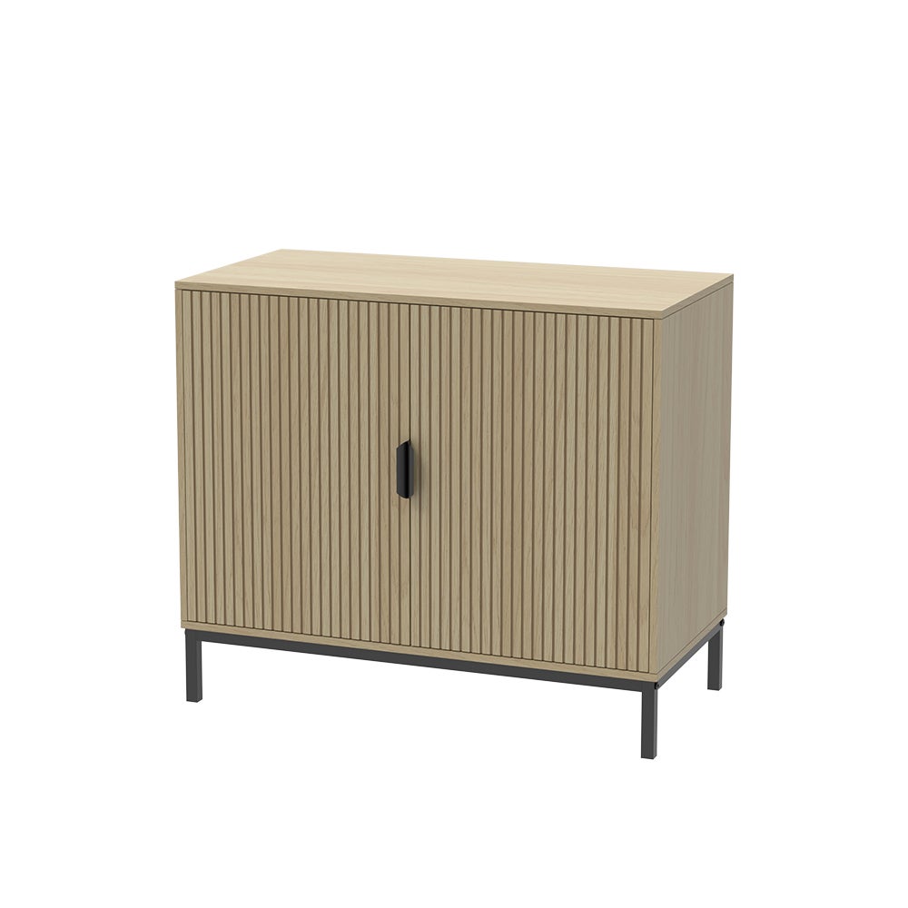 Vicco Komoda z szufladami Lennox, Dąb, 80 x 45 cm z 2 drzwiami