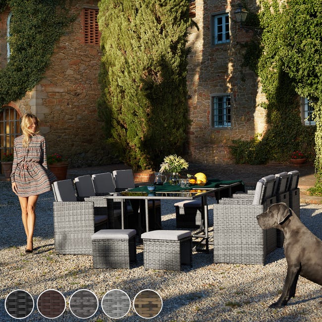 Tavolino Tectake Arredo Giardino Tectake Set Giardino Richiudibile