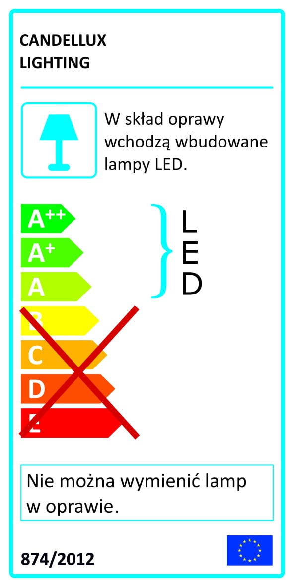Lampa wisząca Andros srebrna LED 50W 4000K 4200lm wym: 120 x 82 x 78 cm metal Apeti - 3