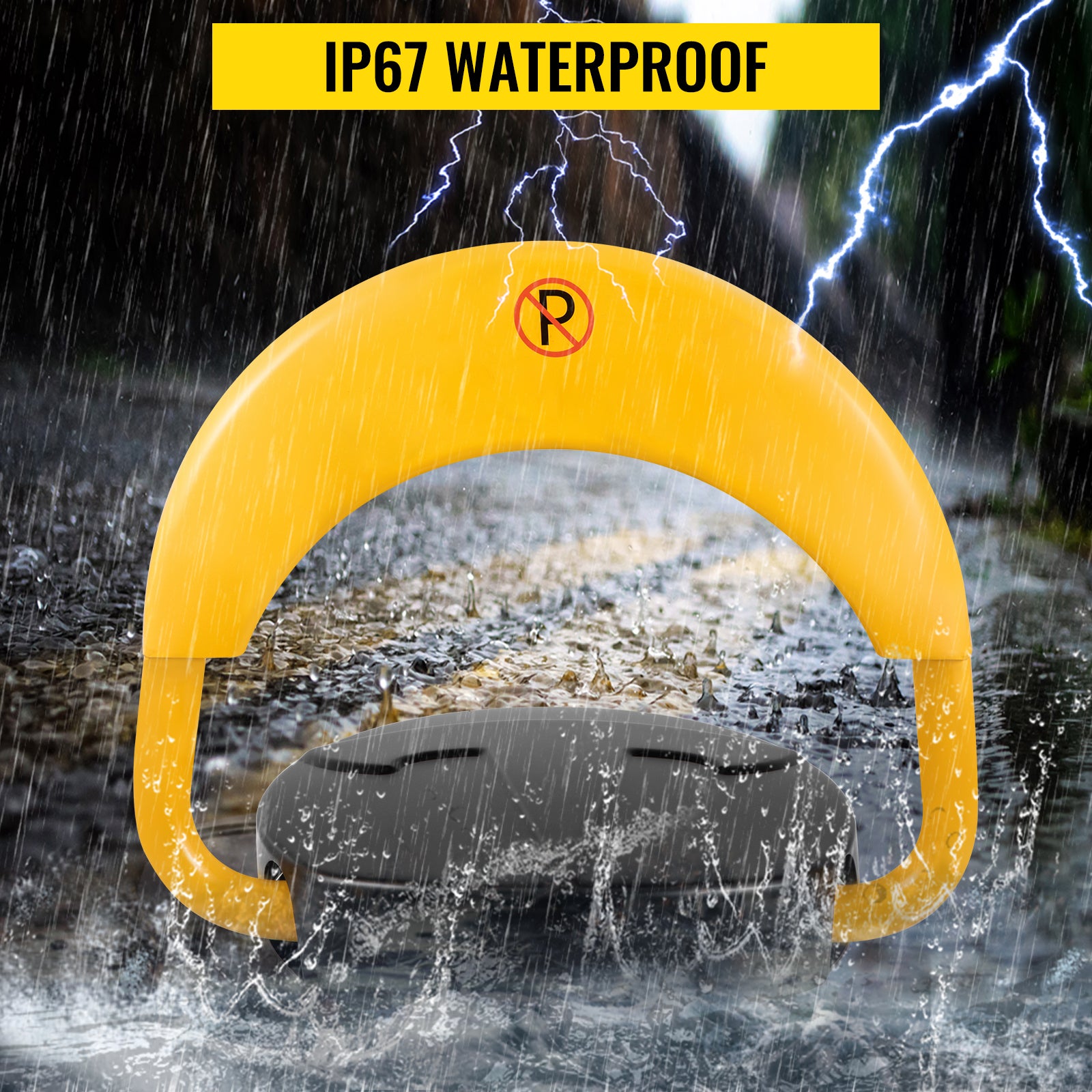 20M Barrière de stationnement SucceBuy à télécommande automatique pour abri de voiture 98,5 pieds Verrouillage de l'espace de stationnement privé - 6