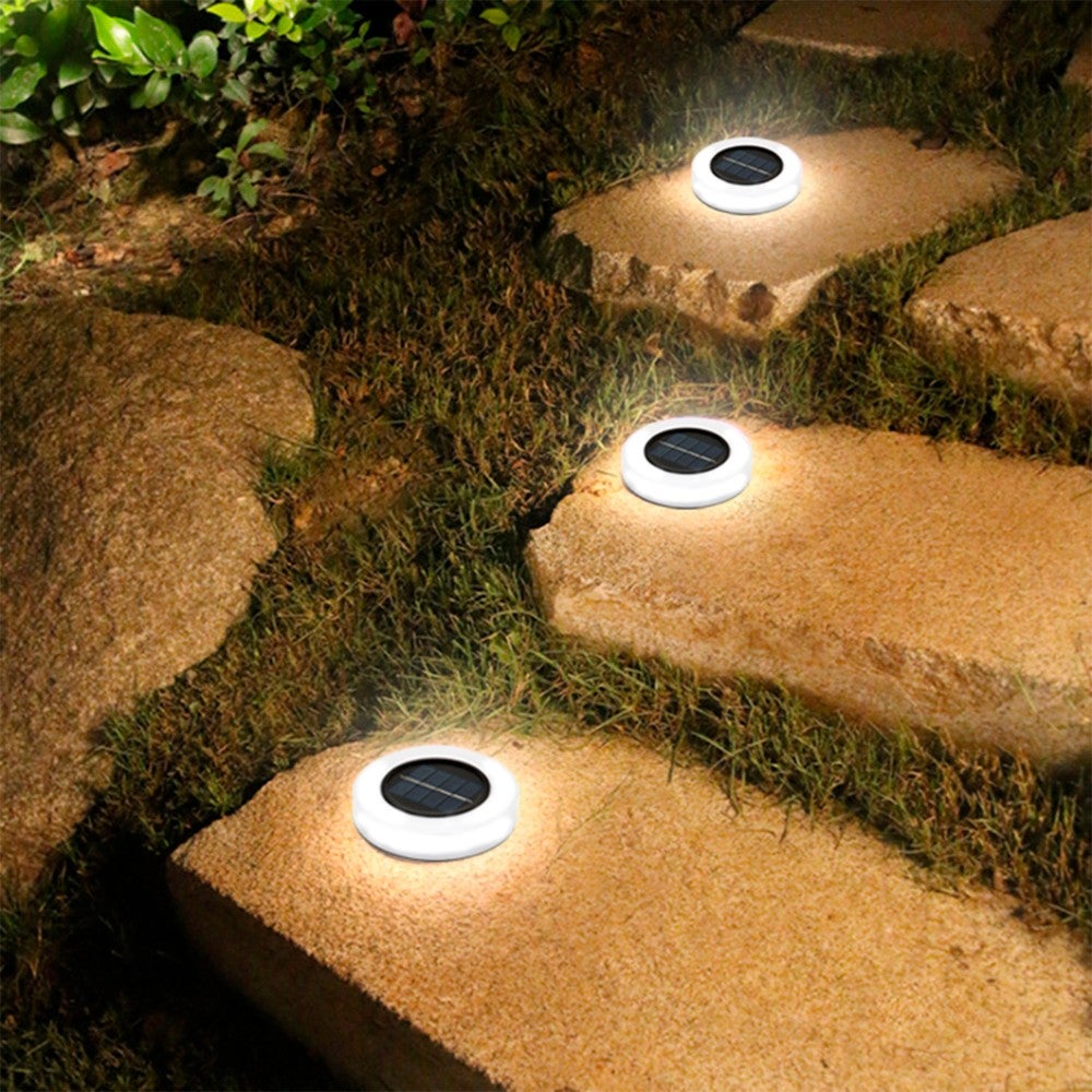 Pack 4 holofotes solares exteriores luz branca LED c/farol para jardim Aktive - 6