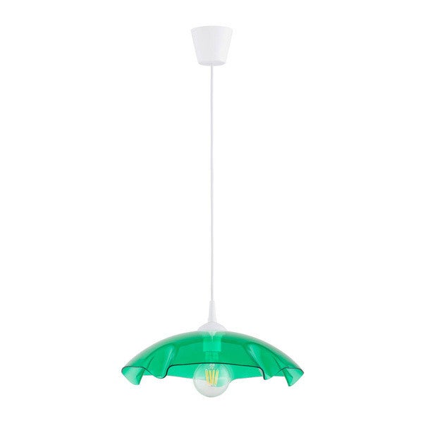 Lampa wisząca Lilia biała 1xE27x15W dekoracyjna wym: 85 x 39 x 39 cm szkło Alfa