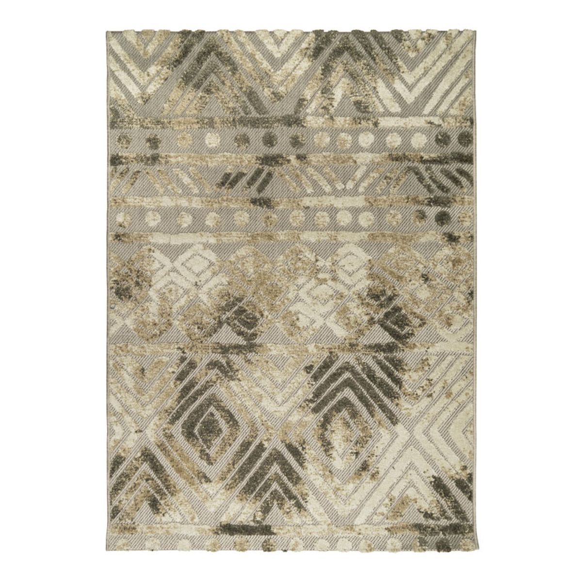 Tapis De Salon Rectangulaire 200x140 Cm - Viscose Beige - Style Persan - Fabriqué En Belgique