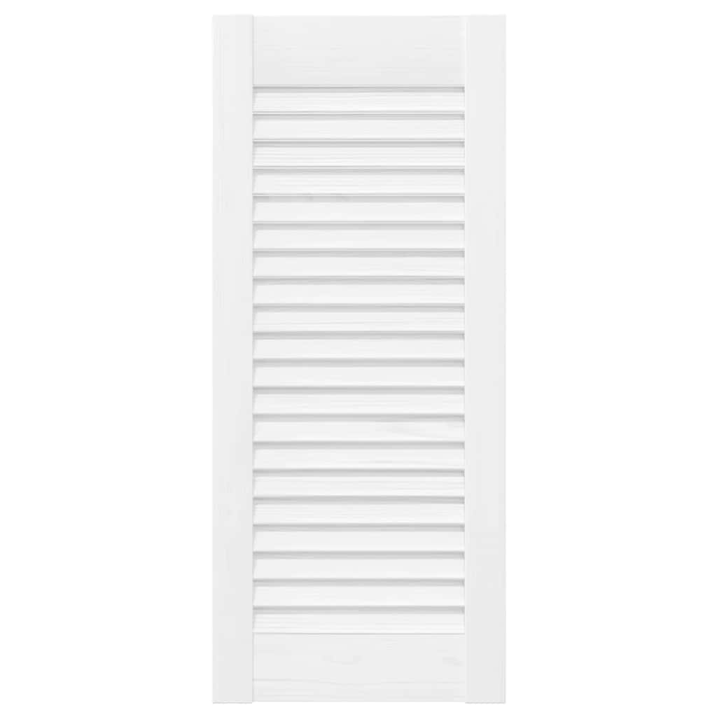 Porte d'armoire à lattes blanche 61,5x29,5 cm - COMFORTXL - 3