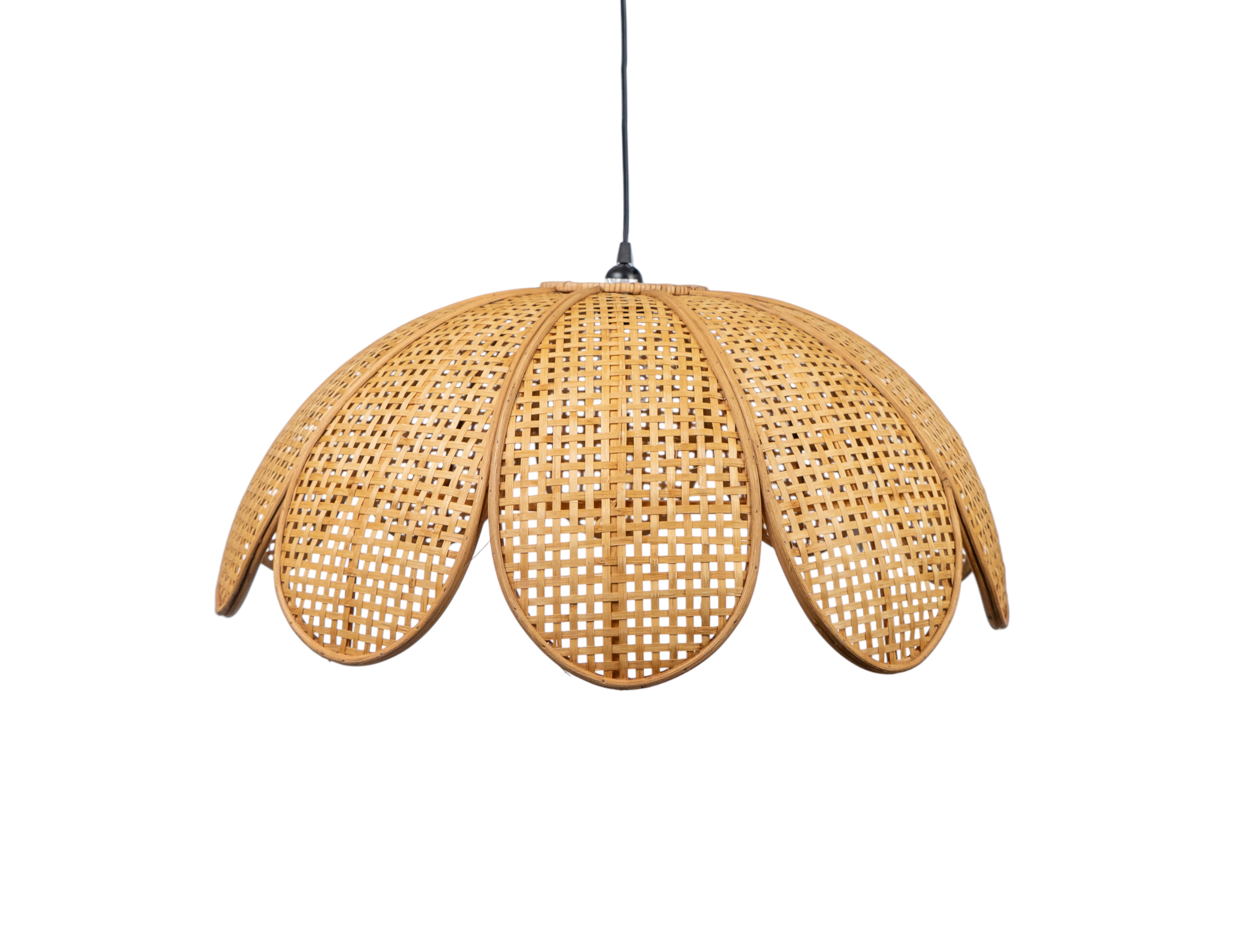 lampe-suspension-fleur-en-rotin-leroy-merlin