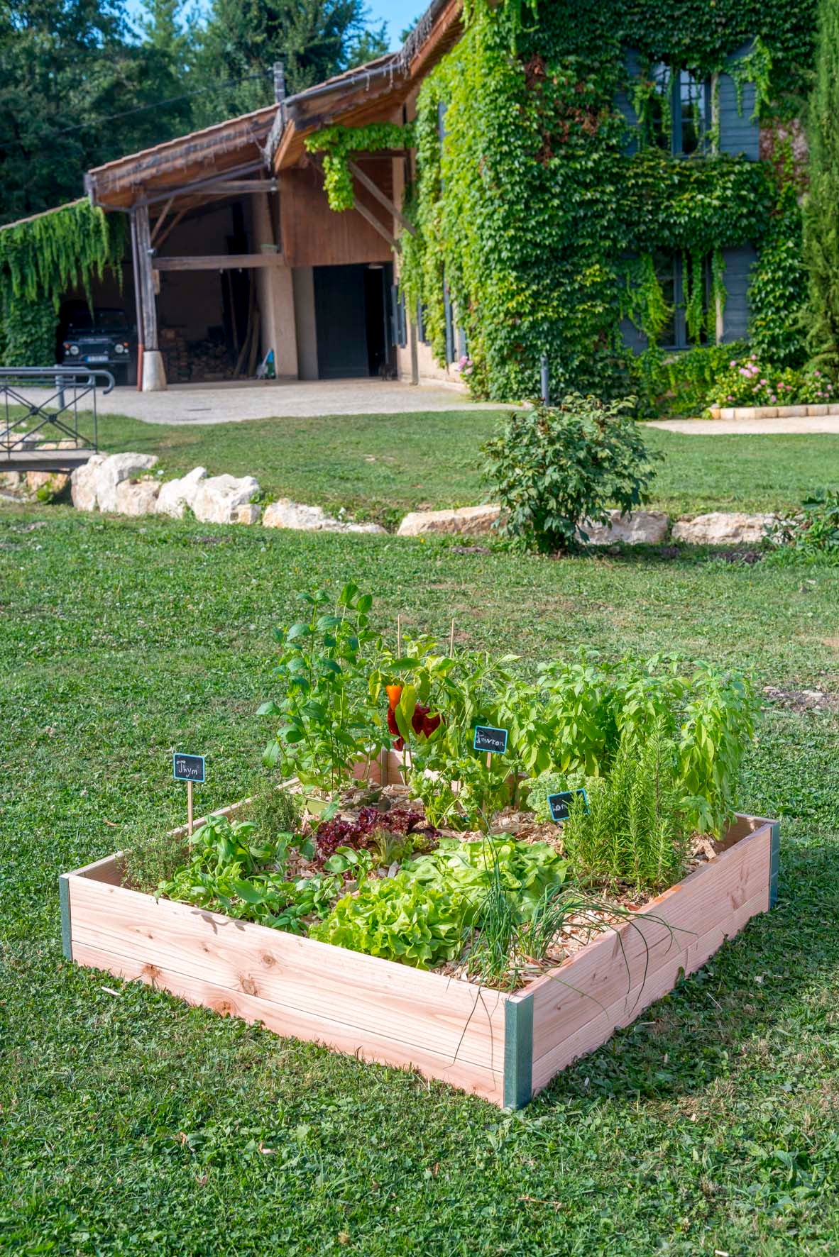Carré Potager bois Douglas DESIGN 100 X 95 X 18CM - 2