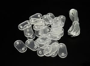 30 Plaquettes Métalliques Autocollantes 45x65 Mm - Pour Support Magnétique Voiture - Ultra Fines 0,3 Mm