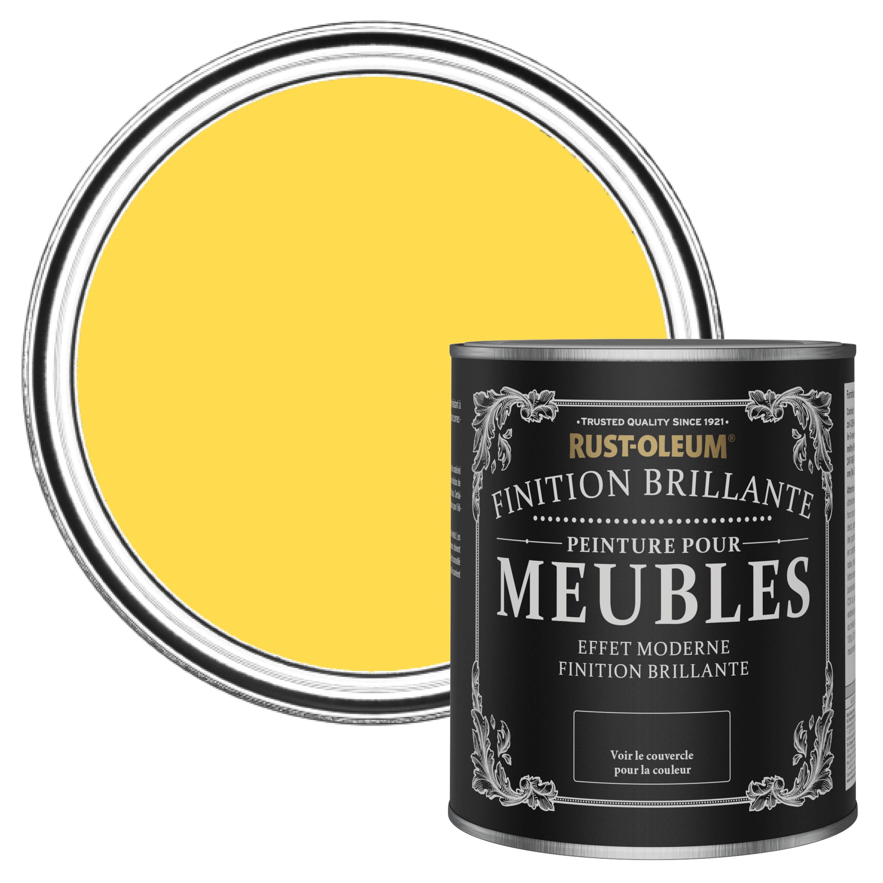 Jaune Rusted Peinture Jaune pour Meubles, Finition Brillante RUST-OLEUM - Sorbet ...