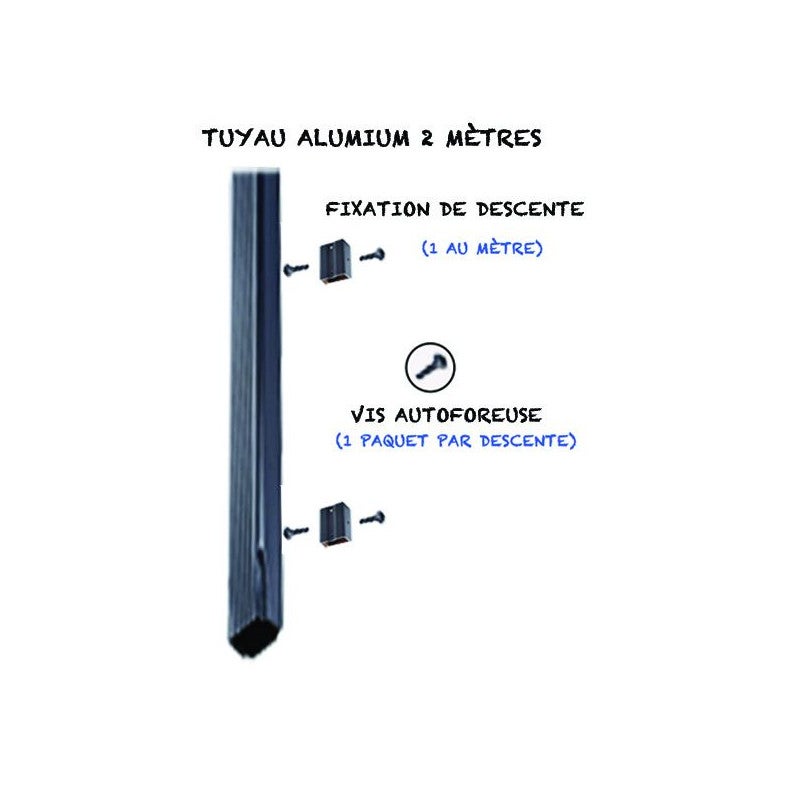 Vis autoforeuse aluminium blanc X 10 - 4