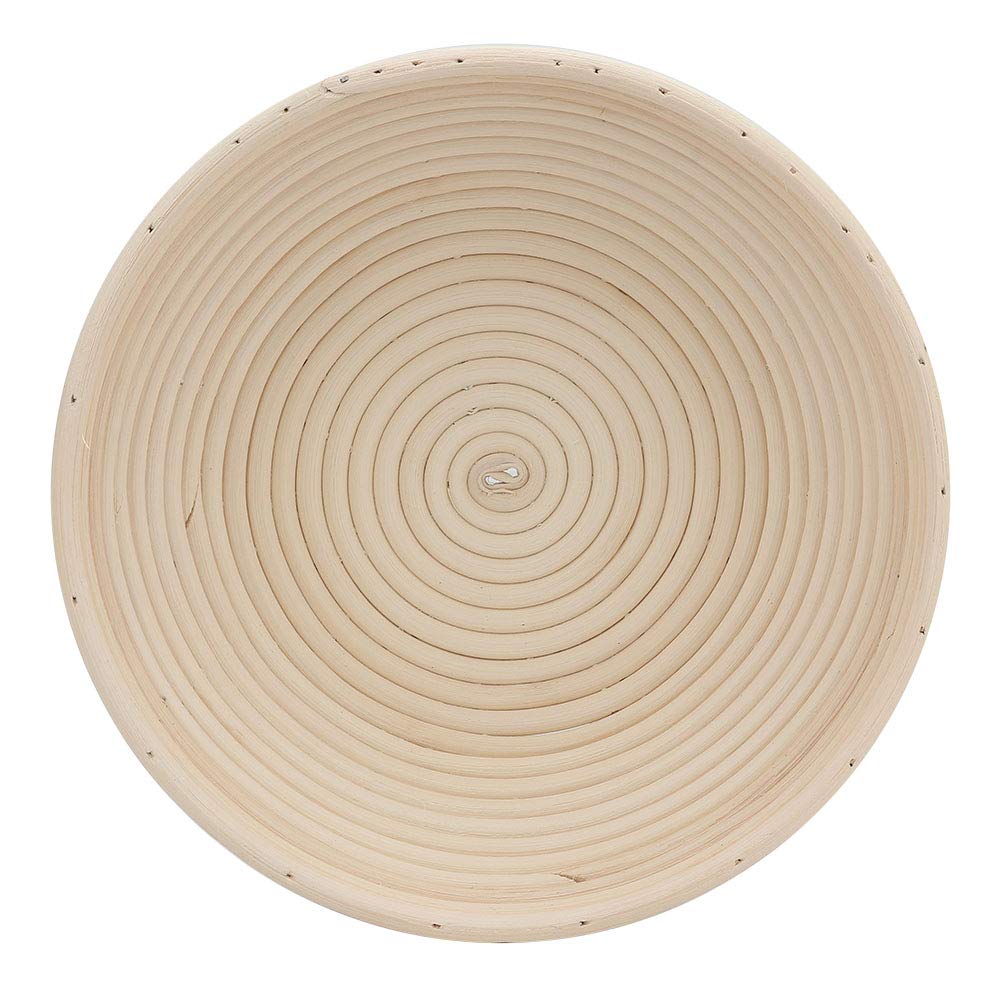 Juego de cestas redondas de ratán para fermentación de pan Banneton Brotform (22 x 8,5) - 4