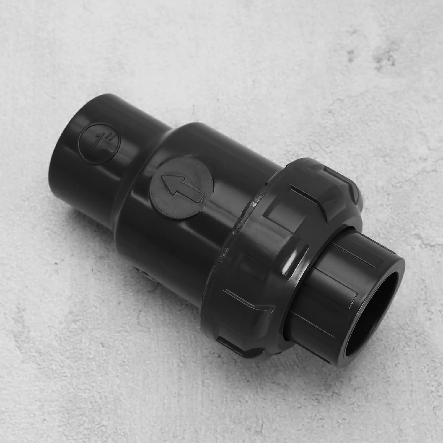 Zestaw 2 wewnętrznych zaworów zwrotnych 32 mm do rur przeciwzwrotnych z szarego PVC - 4