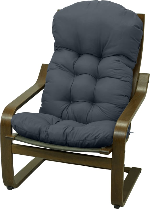 Poduszka na fotel drewniany krzesło Poang AMPO ciemny szary 1 szt.