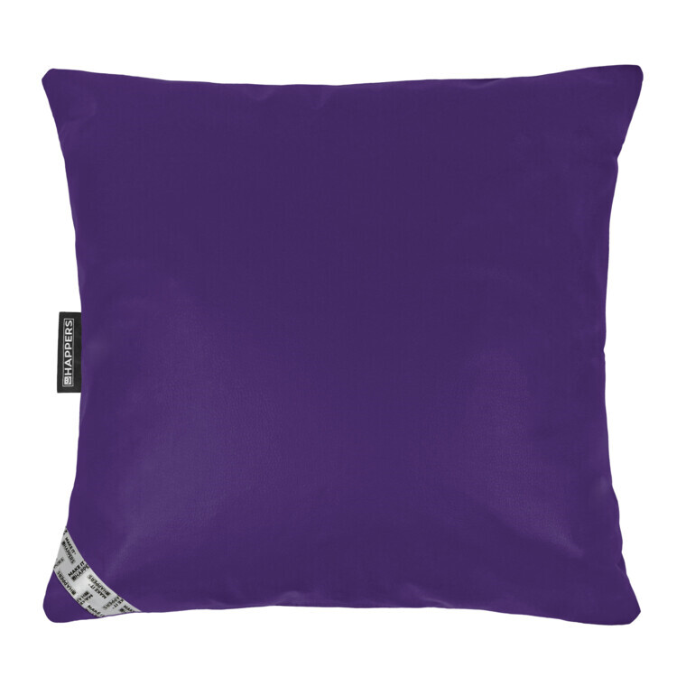 Coussin Similicuir Indoor Lilas Happers 60x60 - 2