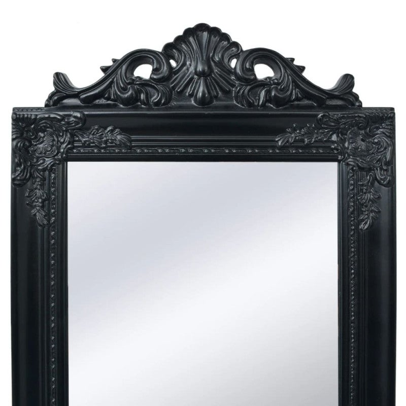 Miroir sur pied Style baroque 160x40 cm Noir - 2