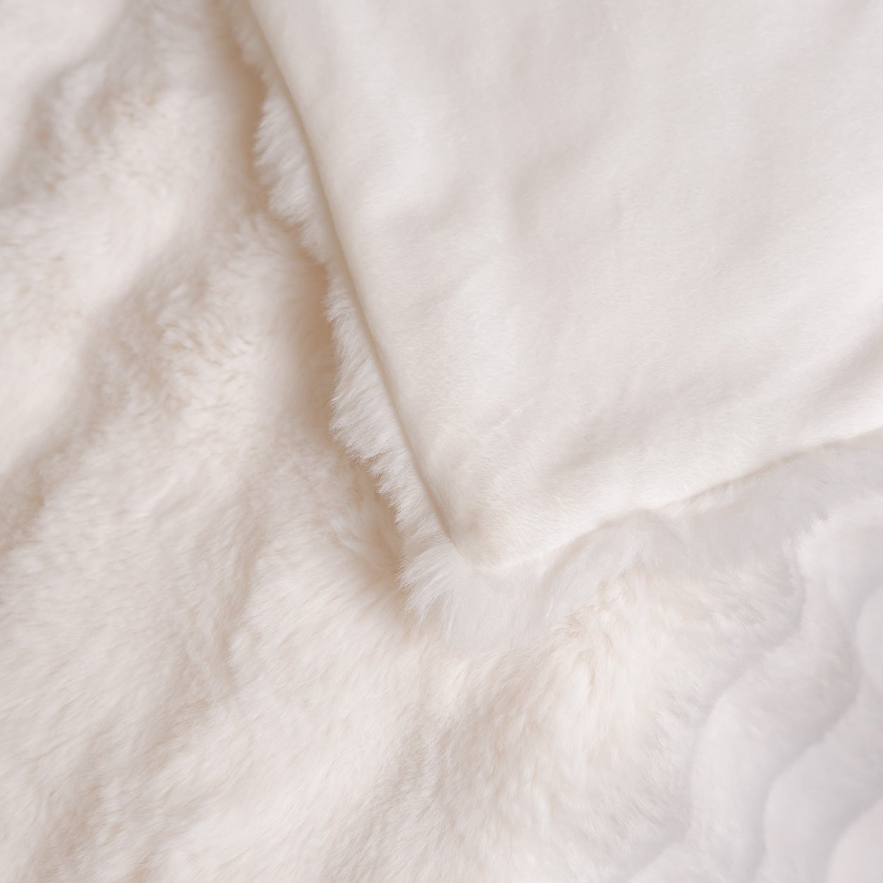 Flamingueo Plaid Polaire Couverture Lestée Grand Jete de Lit 100% Polyester 200x185cm Blanc - 5