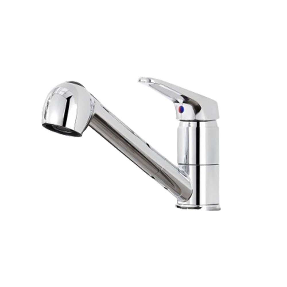 Bateria kuchenna z wyciąganą wylewką, bateria zlewozmywakowa obracająca się o 360 stopni, bateria kuchenna z 2 strumieniami ze szczotkowanej stali nie