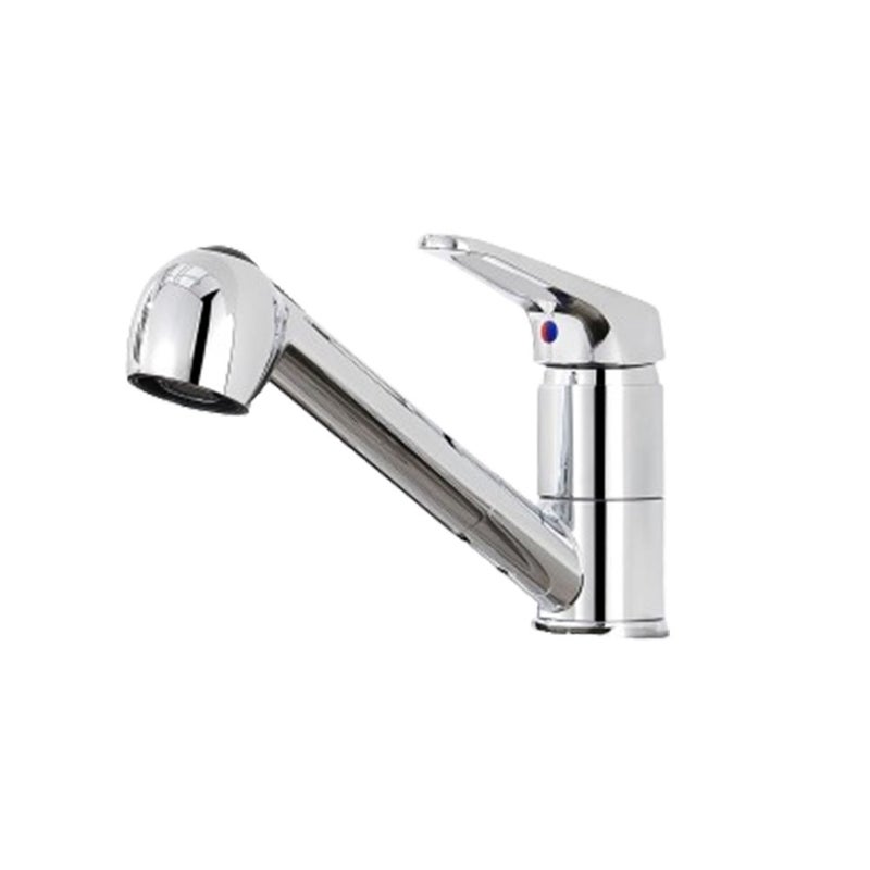 Bateria kuchenna z wyciąganą wylewką, bateria zlewozmywakowa obracająca się o 360 stopni, bateria kuchenna z 2 strumieniami ze szczotkowanej stali nie