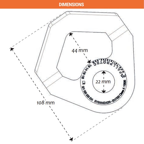 Point d'ancrage fixe - Bac acier - 100751 - 2