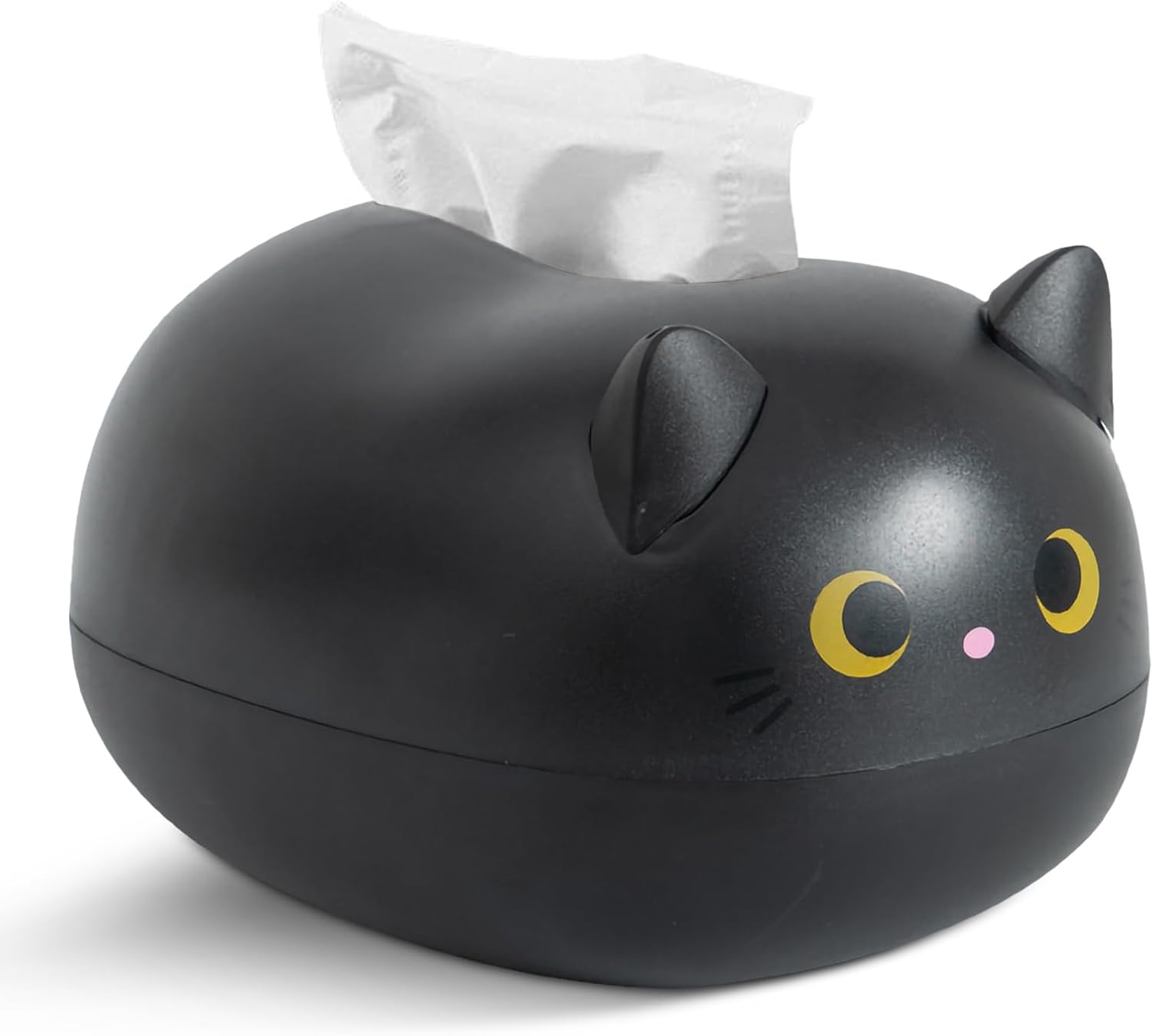 Plastikowe pudełko na chusteczki Kawaii – wzór z kreskówek – dozownik papieru toaletowego – do kuchni, łazienki, sypialni – czarny