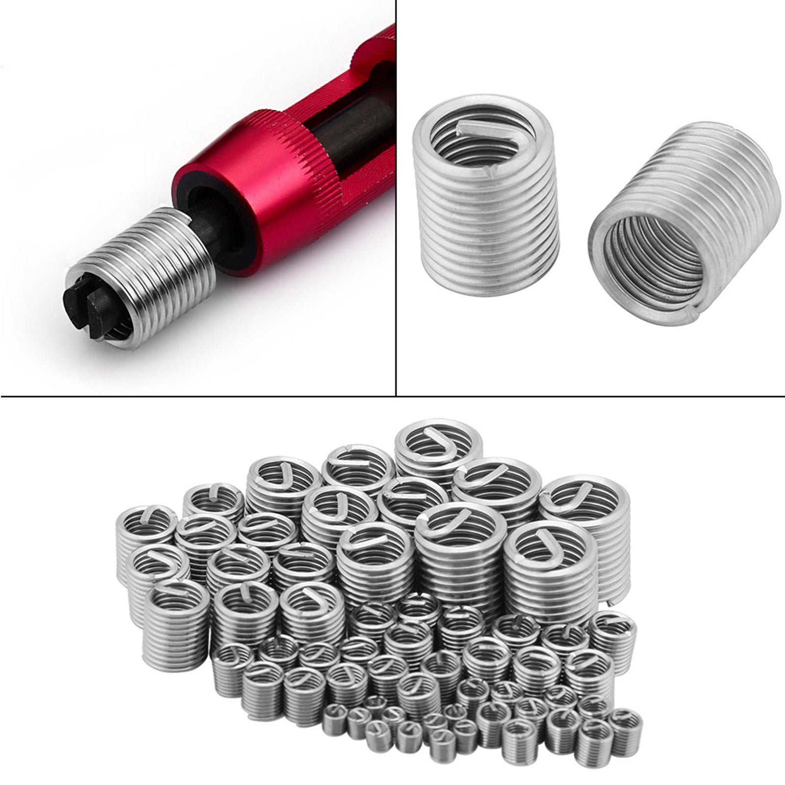 Kit Filettatura Satra Kit Riparazione Filettatura M12 X 1,25 Mm - 15 Pezzi Completo Di Tutto Utensili Riparazione Meccanica - 8