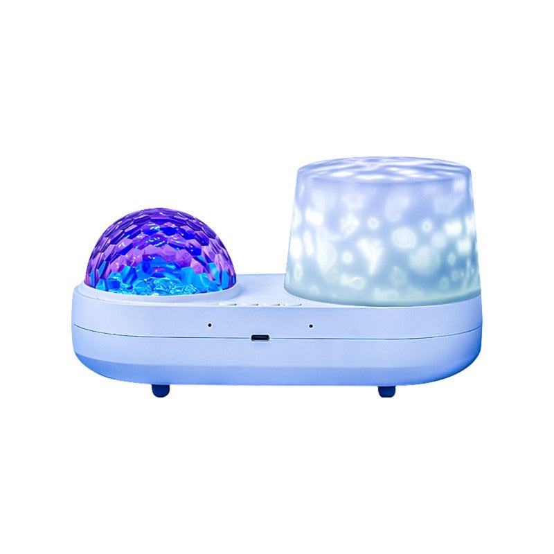 Romantyczna lampka nocna z projektorem pokoju dziecięcego marzycielska lampka nocna z projekcją oceanu podwójną warstwą fal tworzy magiczną atmosferę
