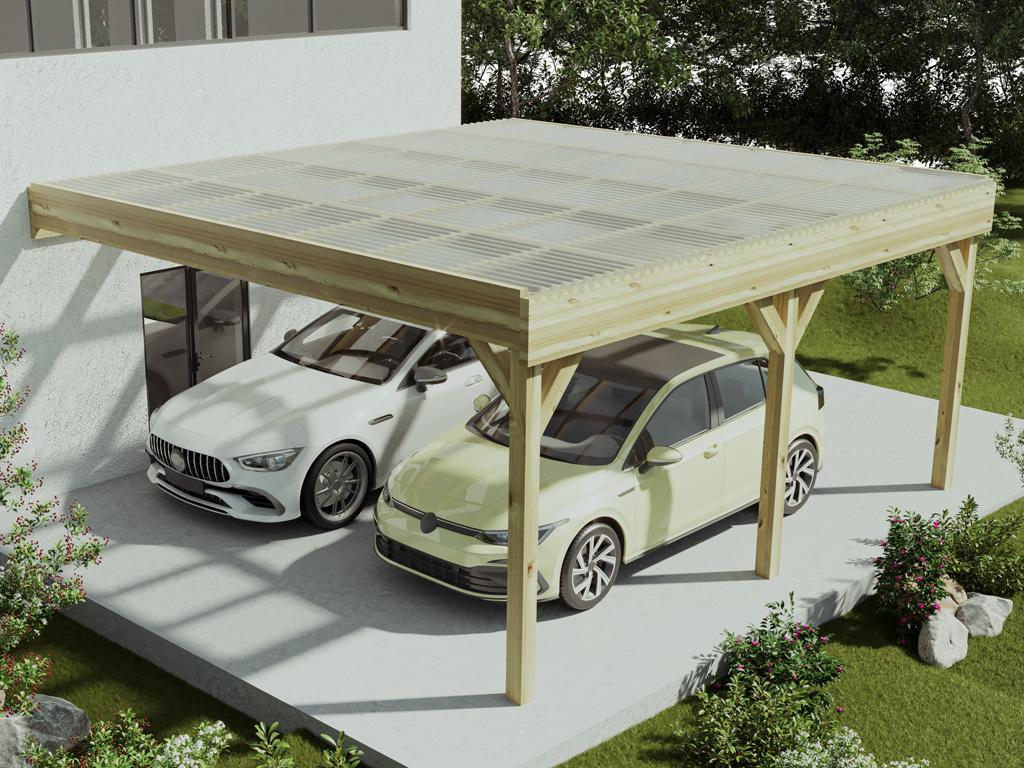 Carport 2 Voitures Adossé