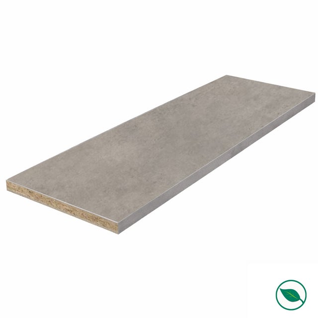 Plan de travail stratifié CPL béton 2770 x 640 x 38 mm - PEFC 75% - Gamme Essentiel