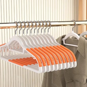 Range Cintres Plastique Rangement Pratique Pour Cintres - Organisateur D'armoire En Plastique - Gain De Place Assuré Boite De Rangement Plastique