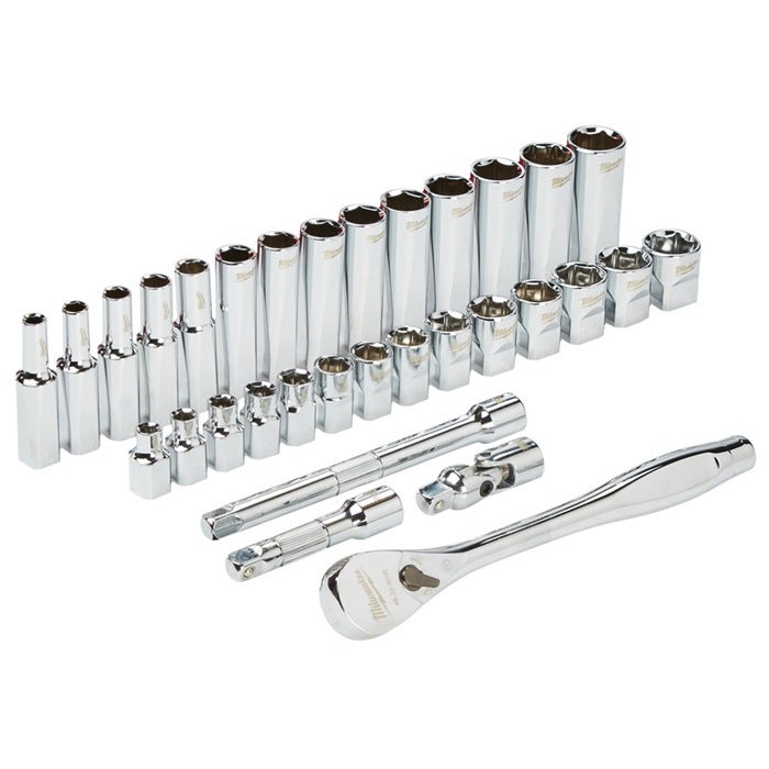 Set cliquet et douilles MILWAUKEE 3/8