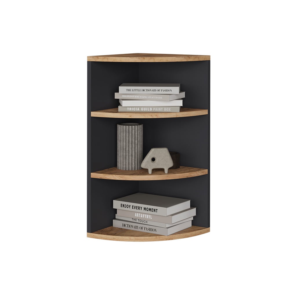 Vicco Étagère dangle Ecki, Anthracite/chêne doré, 30x60cm - 6