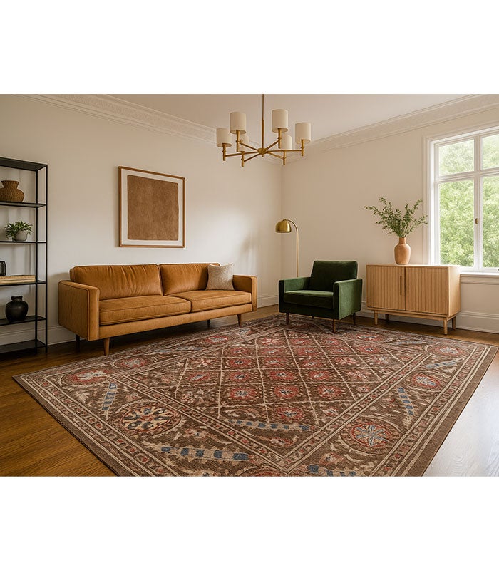 Hamid - Tapis oriental Suzani 294x208 cm - Tapis de salon, salle à manger et salle familiale - 2