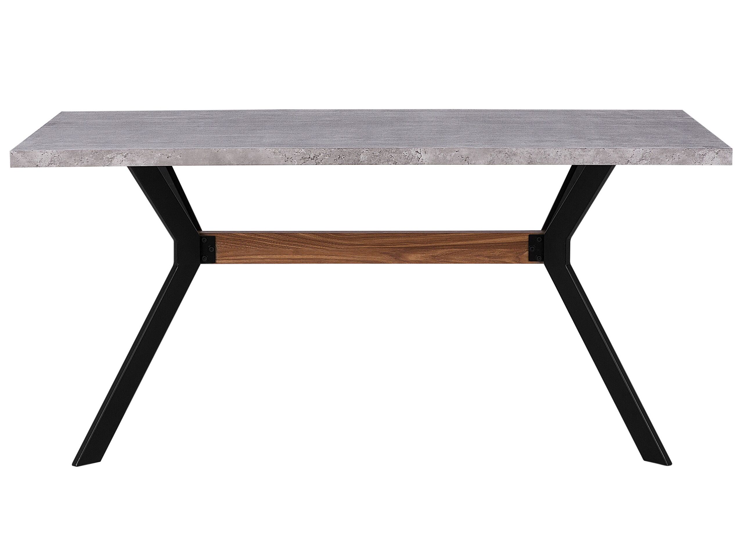 Tavolo da pranzo BENSON Grigio effetto cemento 160 cm 90 cm - 5