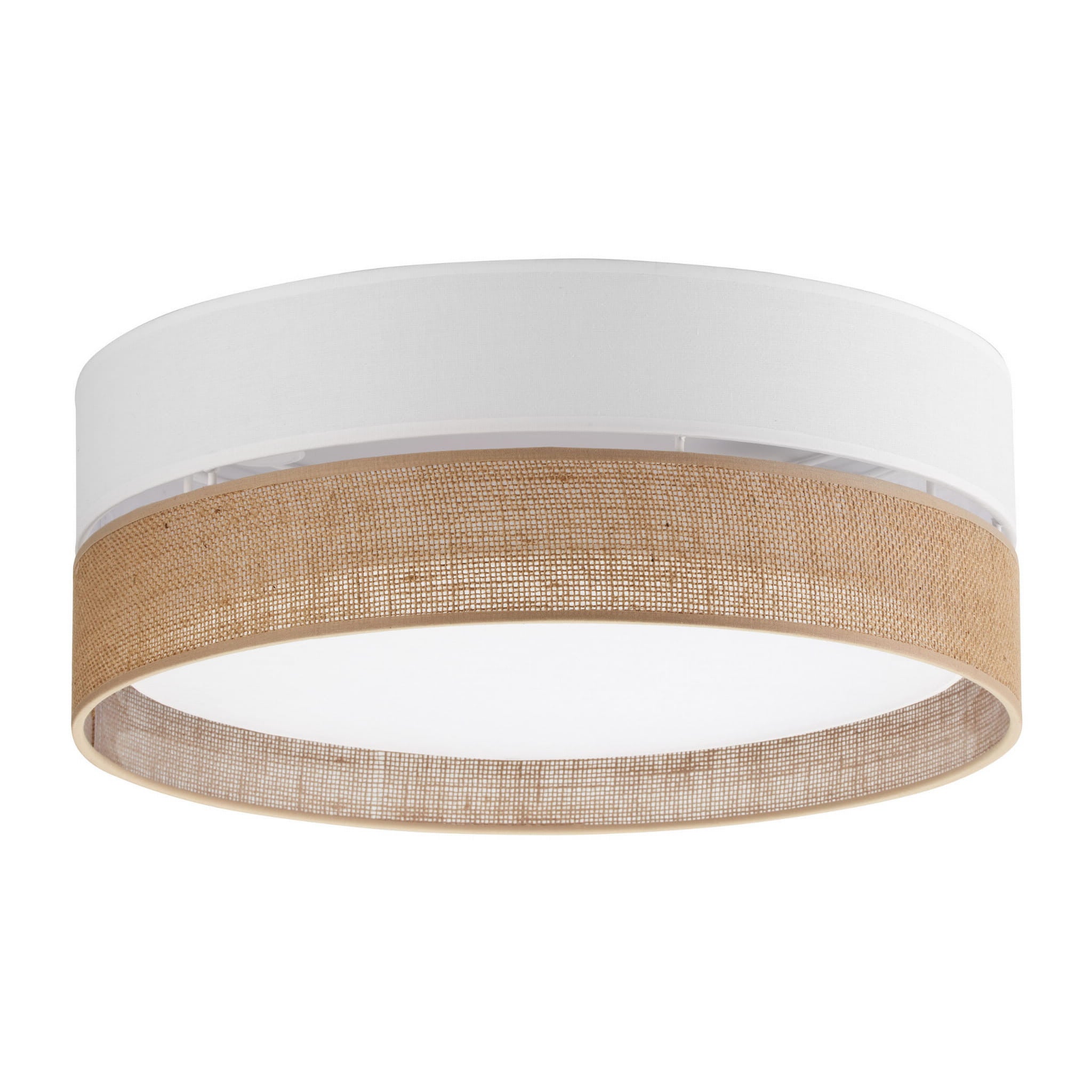 Plafon Linobianco okrągły biały 3xE27x15W wym: 16 x 45 cm IP20 sznurek / sizal TK Lighting