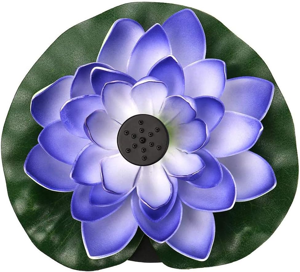 Pompa Solarna, Fontanna Wodna Ogrodowa, Sztuczna pływająca fontanna solarna Lotos Solarna Pompa Fontannowa do Stawu Ogrody Akwaria Baseny Dekoracja