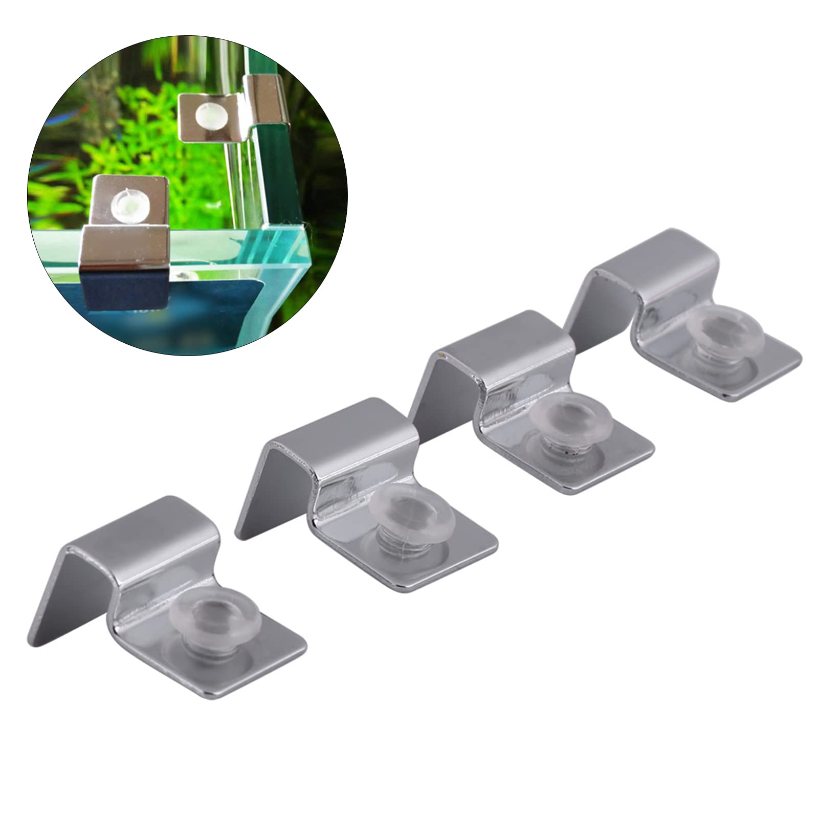 8 Clip Per Coperchi Acquario - Supporti Universali In Plastica Per Vetri Da 6mm E 8mm - Foto 11