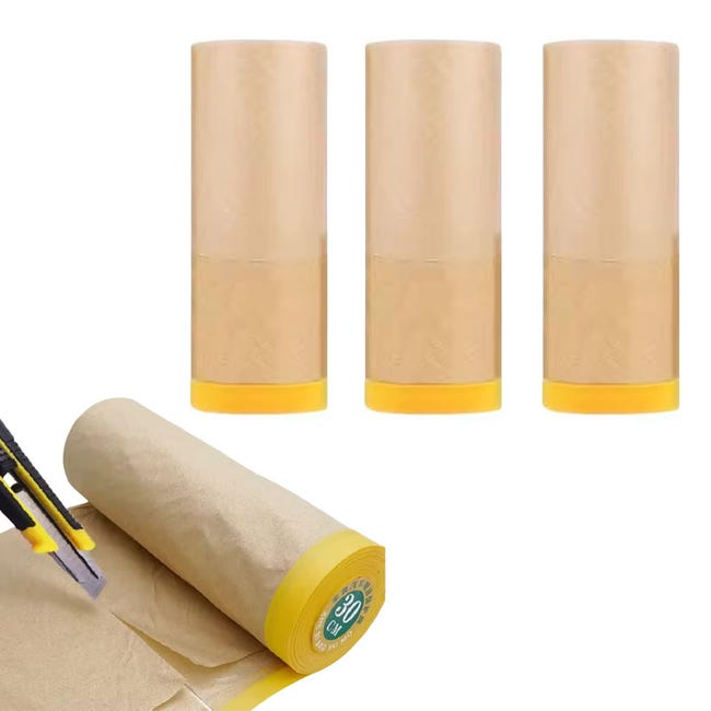 3 Rouleaux Papier De Masquage Pr pav Pour La Peinture 30 Cm 15 M 3-rouleaux-papier-de-masquage-pr-pav-pour-la-peinture-30-cm-15-m