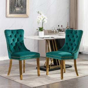 KOTEK Sedia In Velluto Senza Braccioli – Moderna Con Gambe In Legno Di Gomma, Imbottita 150kg, Per Soggiorno (Blu/Rosa/Verde)