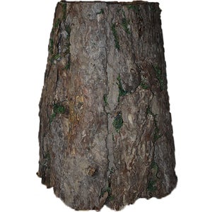 Base Per Albero Di Natale A Forma Di Tronco XONE | Effetto Legno, Dimensioni Ø35xH45 Cm | Per Alberi Da 210 A 270 Cm