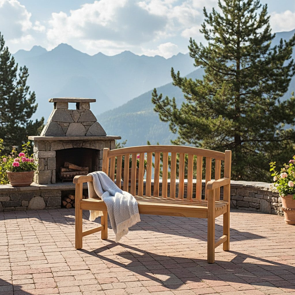 Banc en teck massif Oxford 130 cm - 3