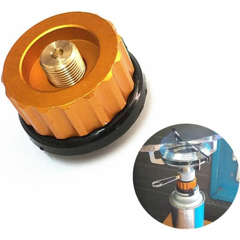 Adaptateur pour réchaud à gaz de camping, connecteur pour appareil à gaz propane, convertisseur Adaptateur pour réchaud à gaz de camping, connecteur pour appareil à gaz propane, convertisseur