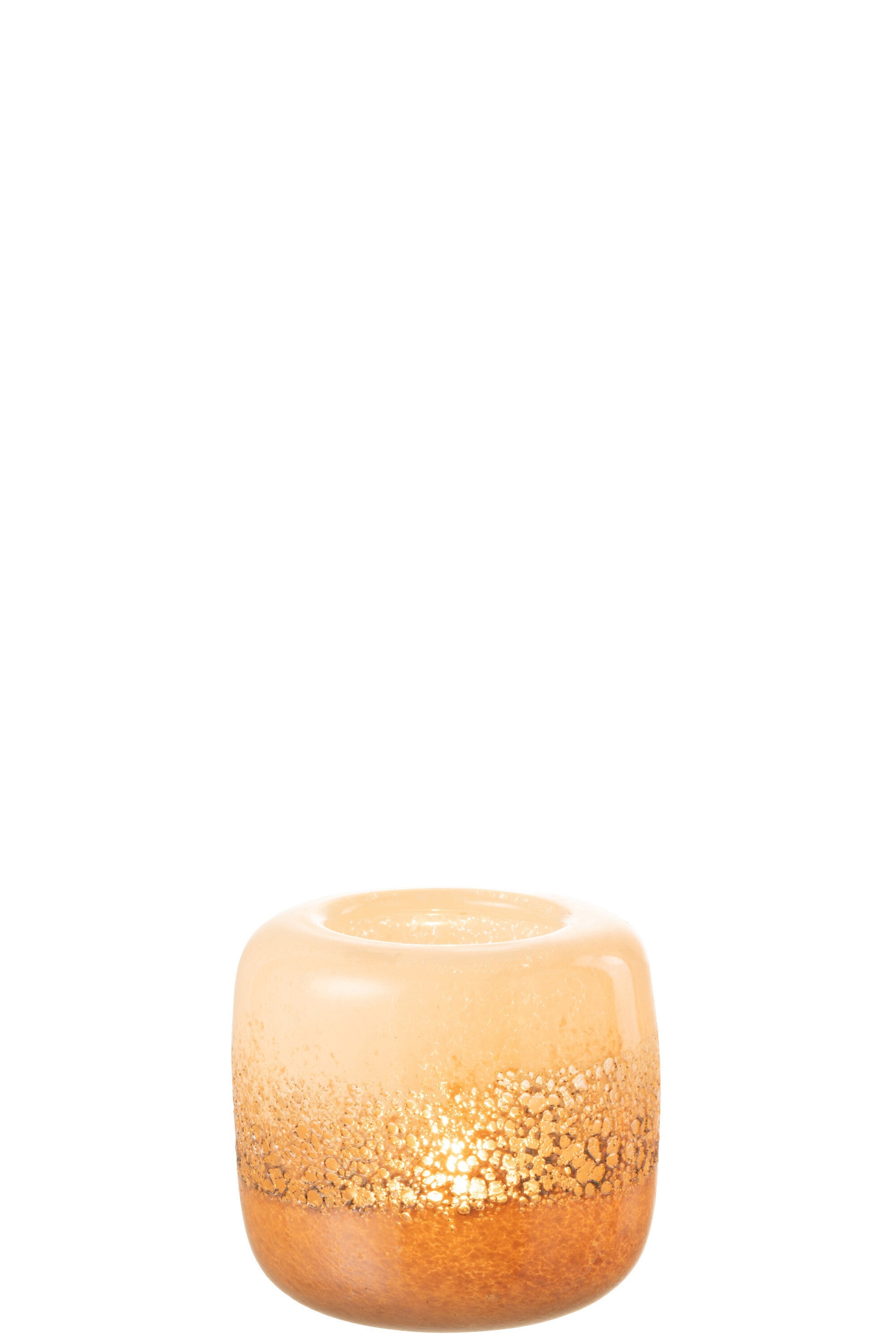 Vase opi verre marron/beige 14,2x14,2x13,2cm - 3